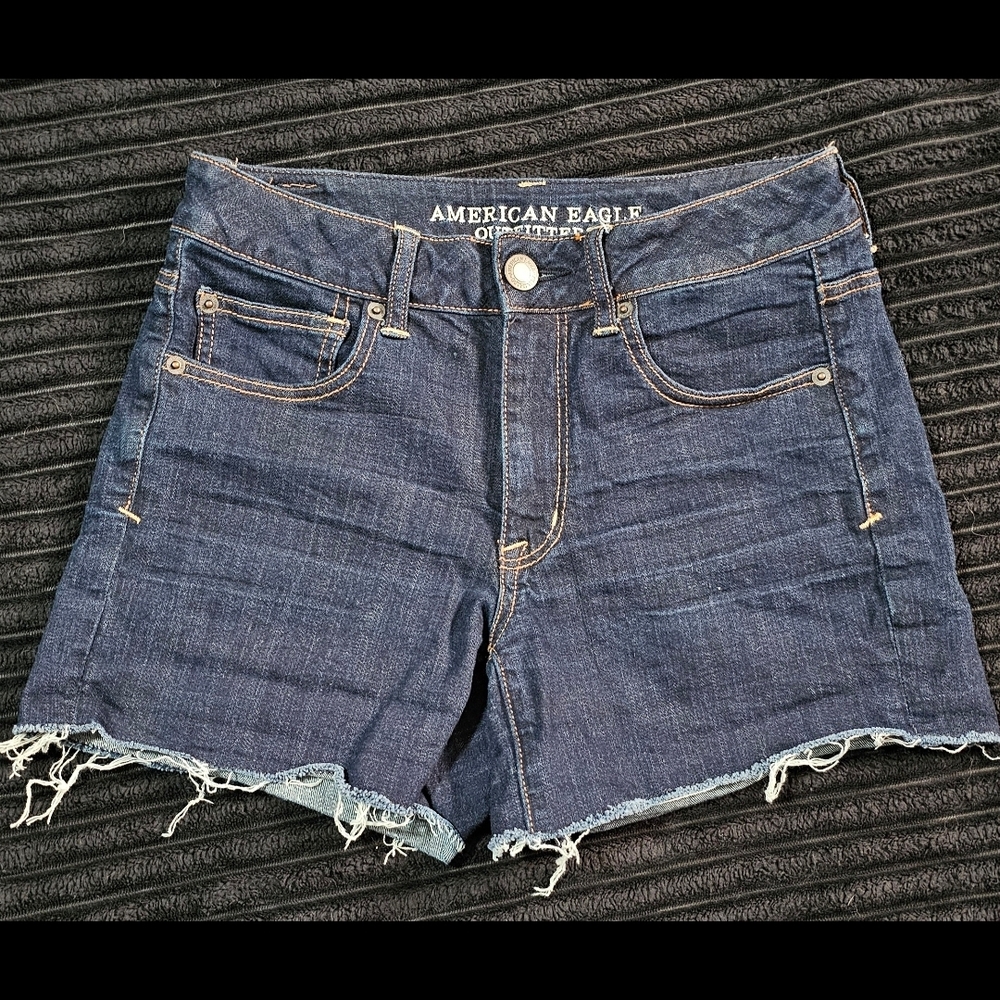 American Eagle Outfitters Dark Blue Jean Shorts